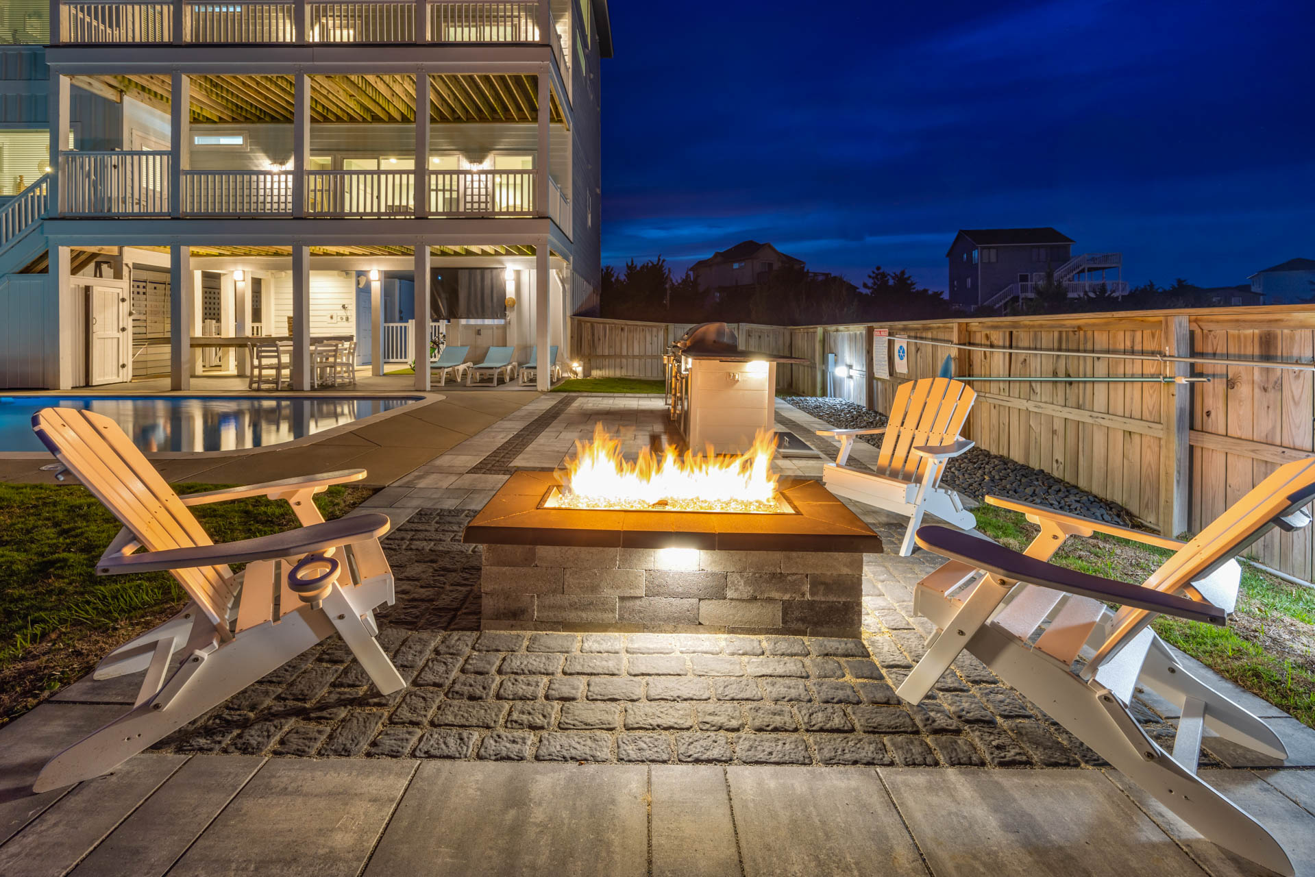 Surf Or Sound Realty 903 Ocean's 10 Fire Pit 2