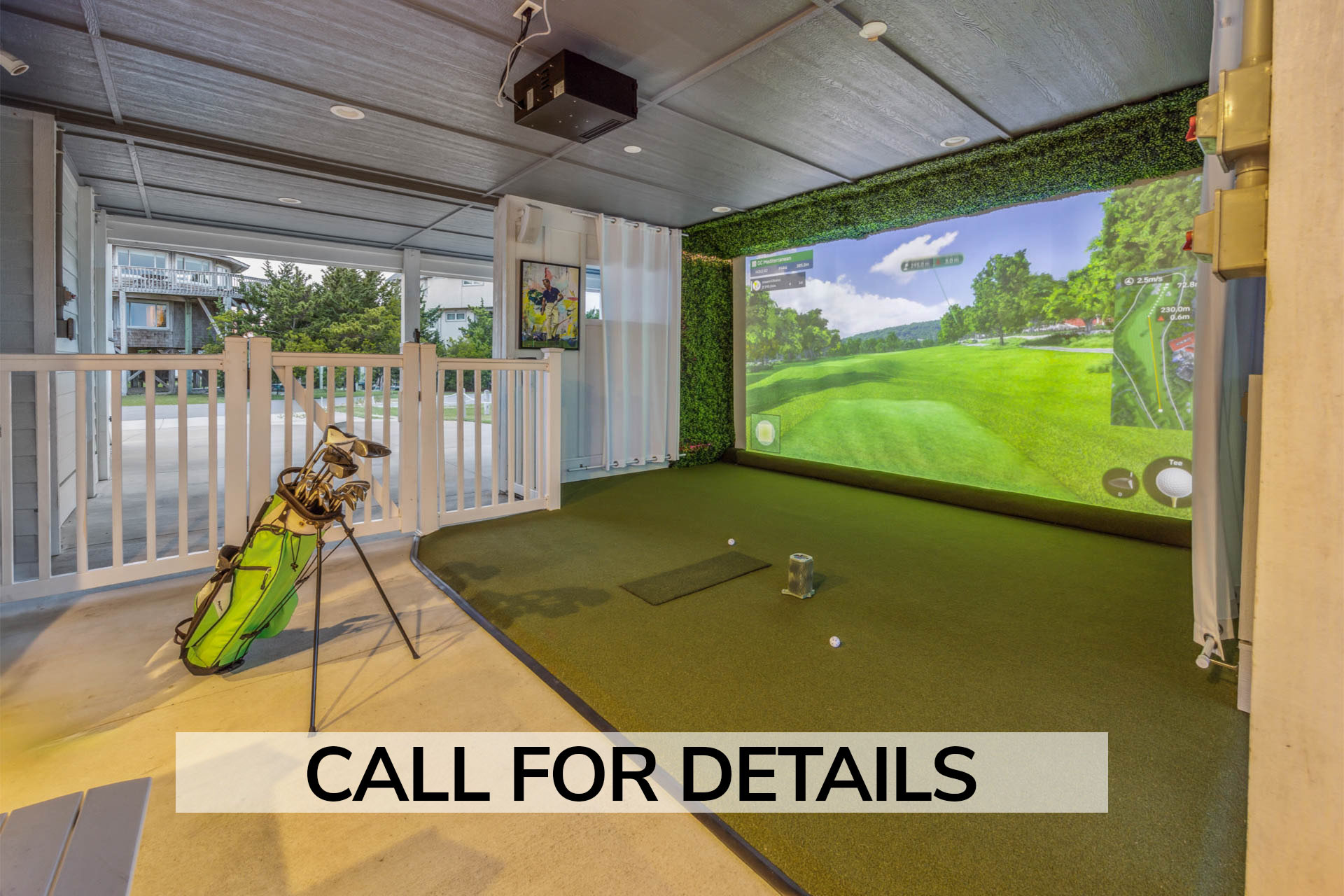 Surf Or Sound Realty 903 Ocean's 10 Golf Simulator 1 Label