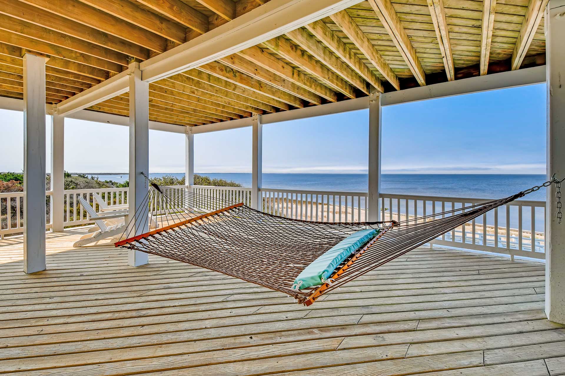 Surf Or Sound Realty 934 Privasea Beach Mid Level Deck Hammock 3355404