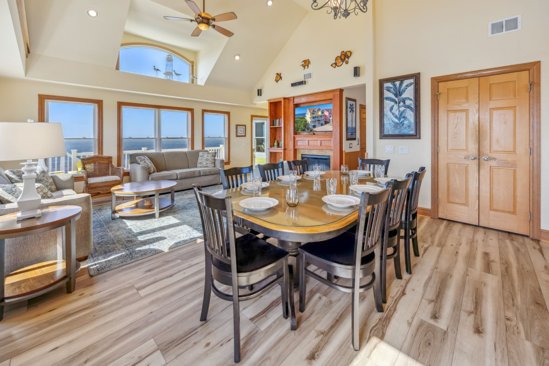 Surf Or Sound Realty 973 Bay Breeze Dining Area 3