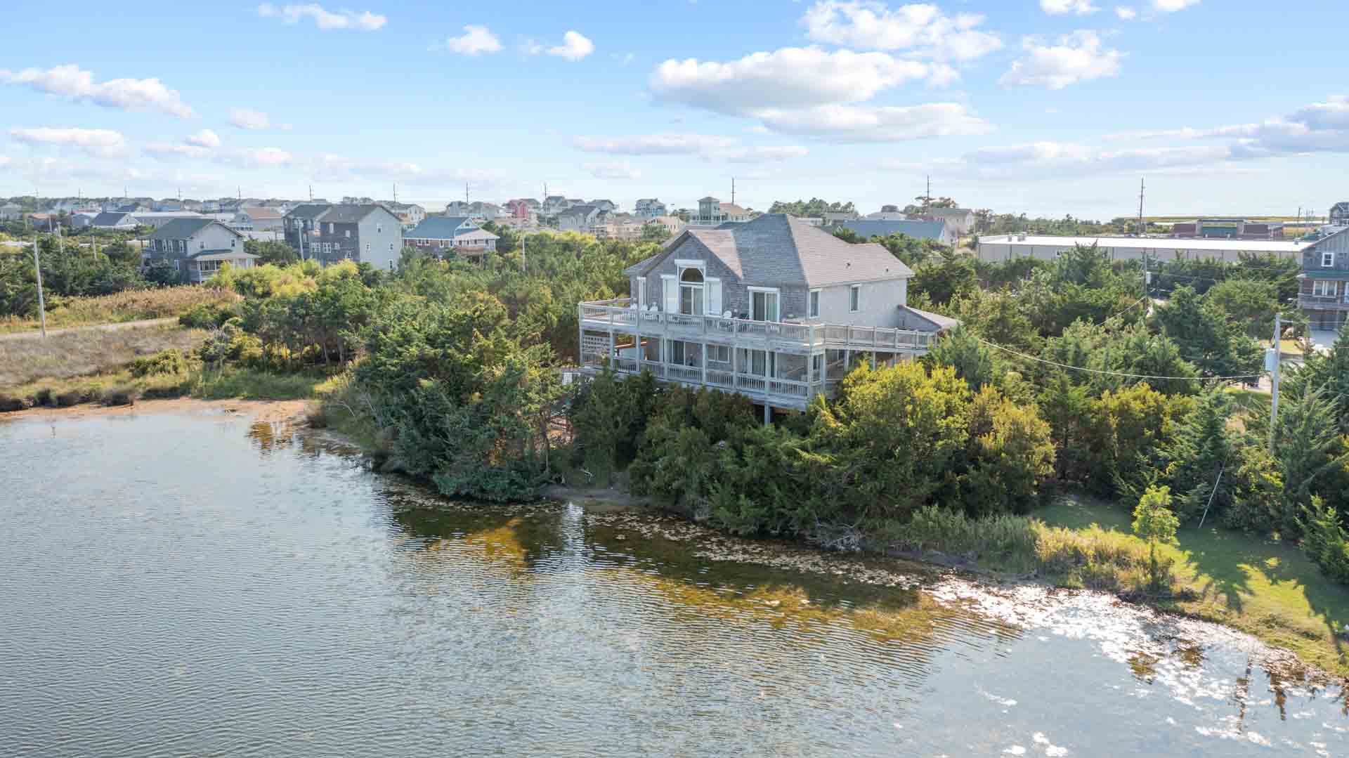 Surf Or Sound Realty 916 Stillwaters Exterior Drone Sound View Upper Right View Of The Home (1) 3361281