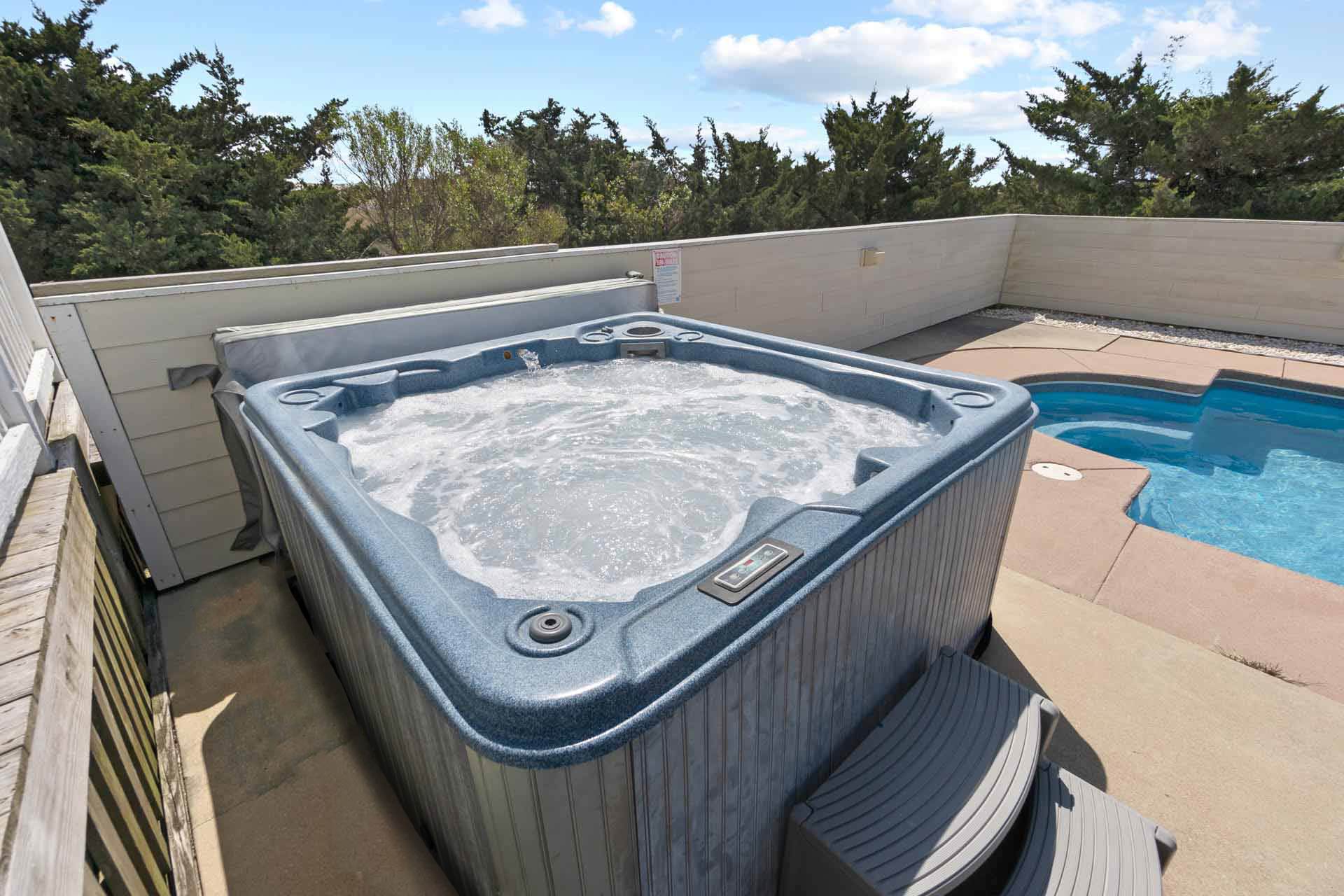 Surf Or Sound Realty 659 Sunrise Sunset Repeat Hot Tub 3362974