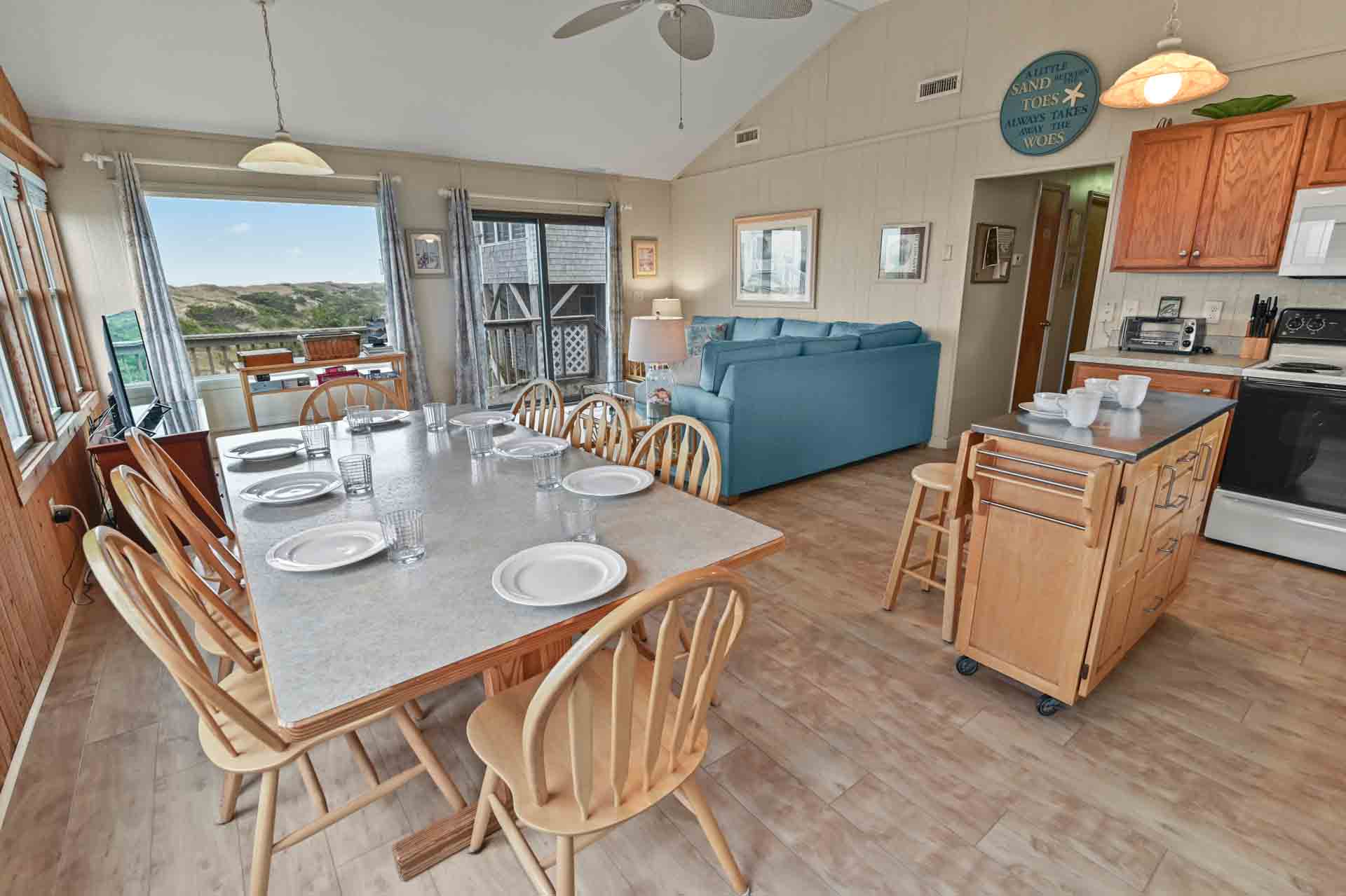 Surf Or Sound Realty 874 Bella Beach House Dining Area 3360702