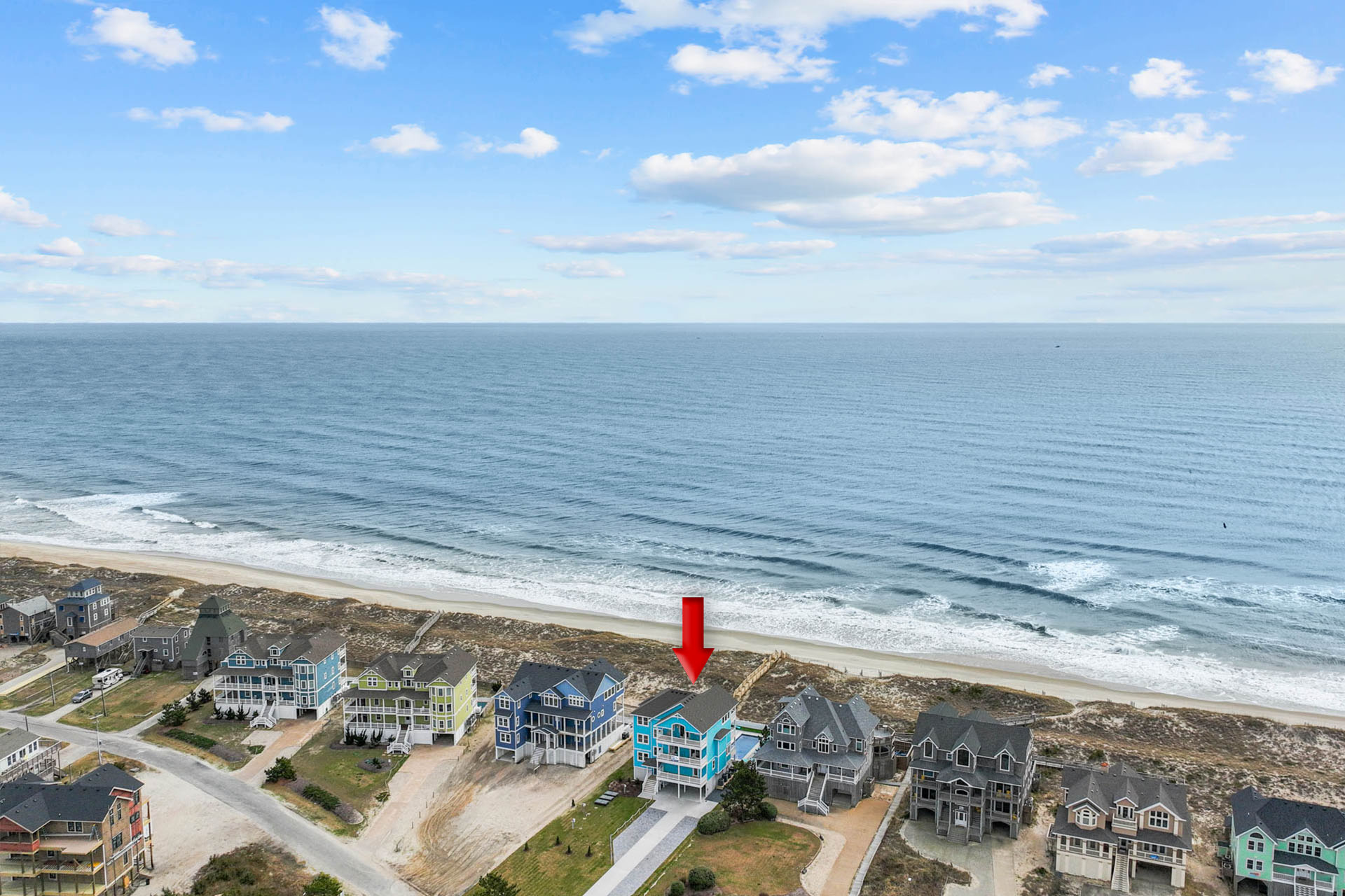 Surf Or Sound Realty 1093 Hatteras Holiday Exterior 17 Arrow