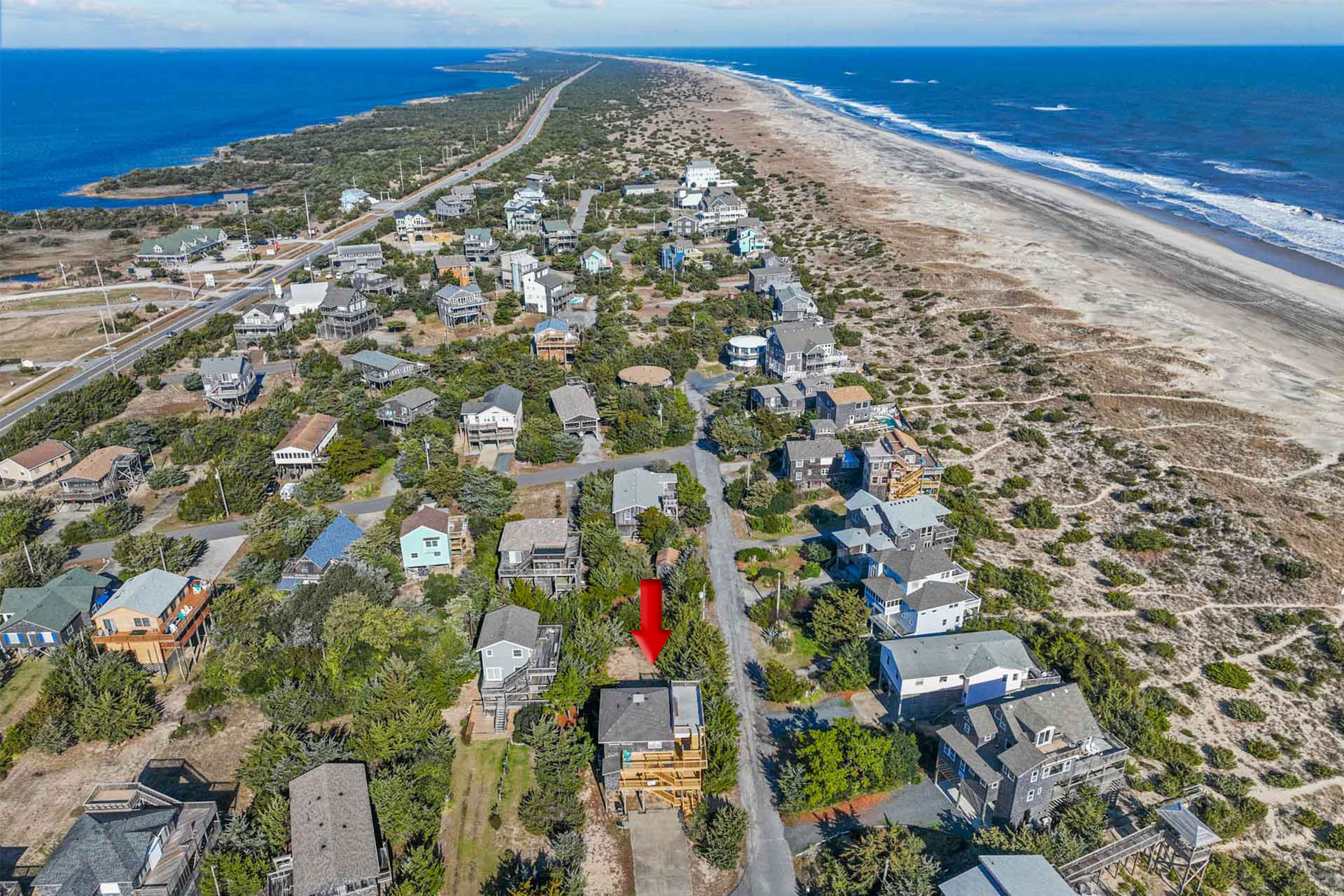 Surf Or Sound Realty 1119 Beach JAM'n Exterior 9 Arrow