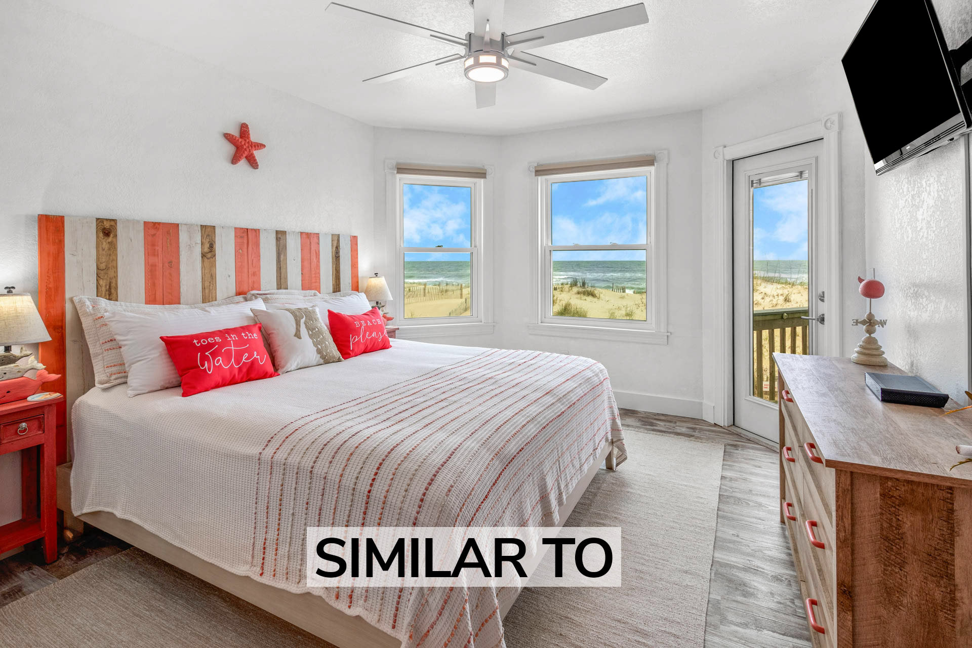 Surf Or Sound Realty 1214 Dream Gables Similar To Bedroom 1 1 Label Edit