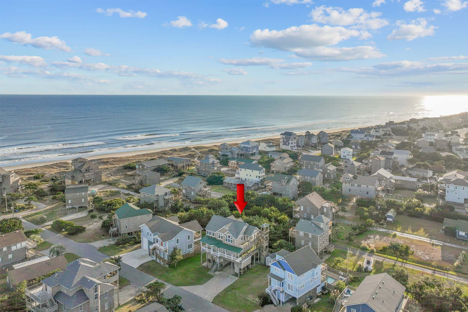 Surf Or Sound Realty 1184 Hatteras At Last Exterior 6 Arrow