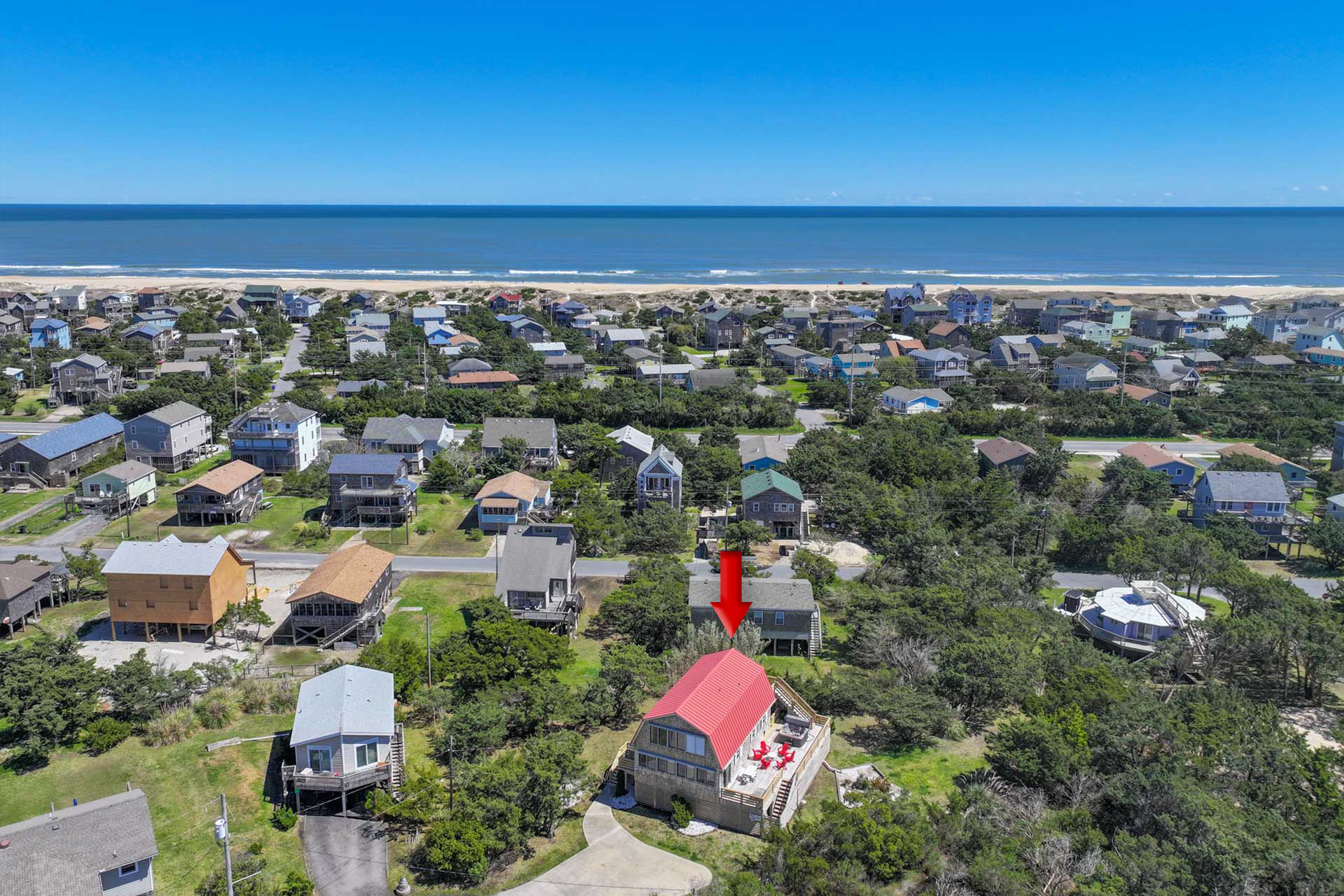 Surf Or Sound Realty 1190 Beach Day Retreat Exterior 9 Arrow