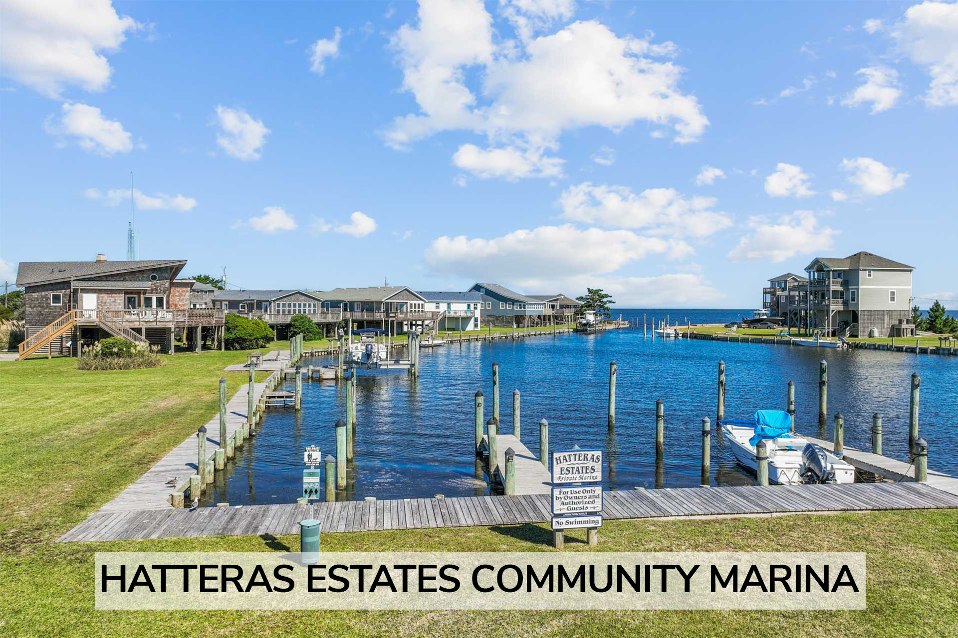 Surf Or Sound Realty Hatteras Estates Community Marina Amenity