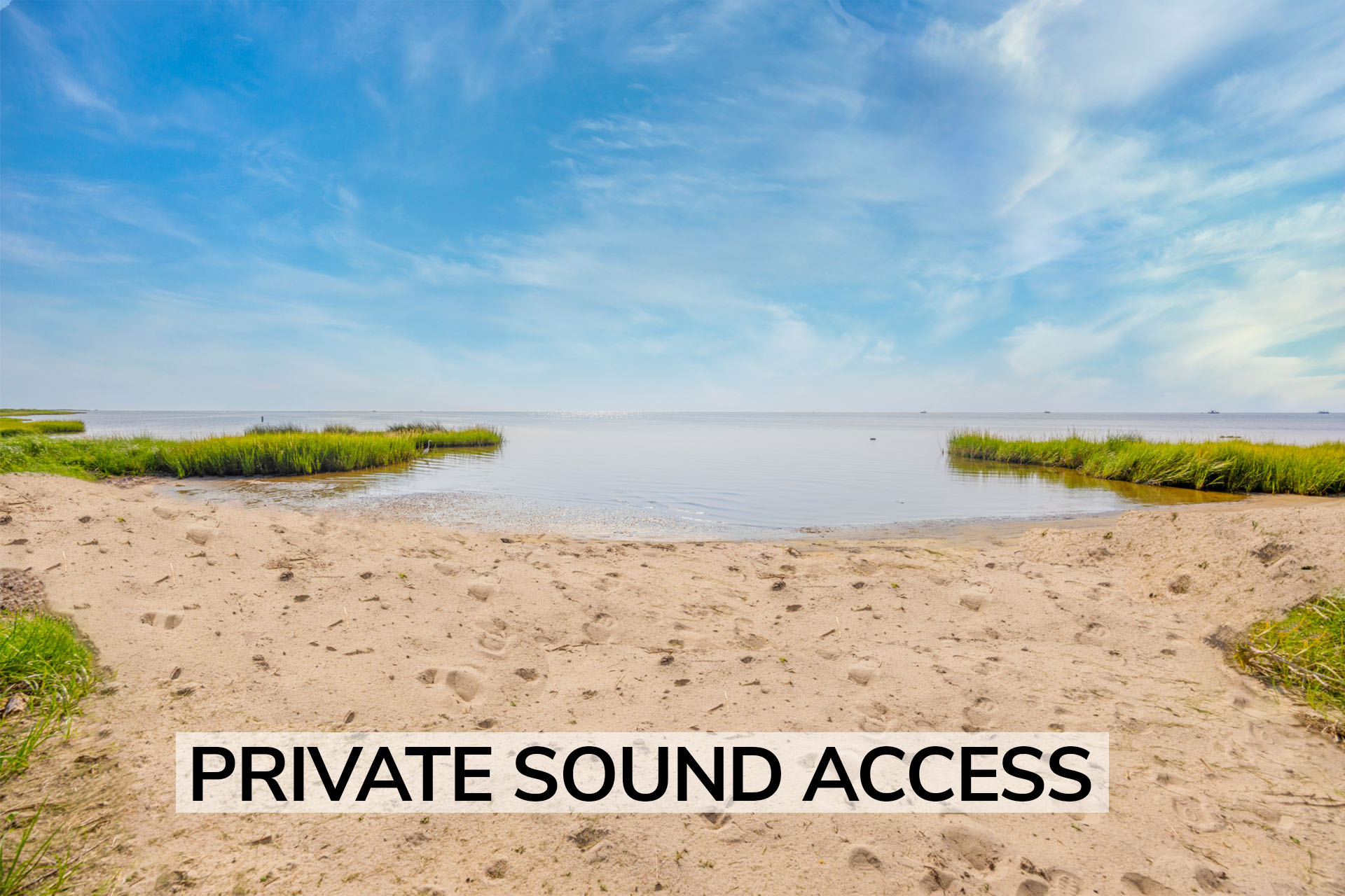 Surf Or Sound Realty 1203 Sound Bound Private Sound Access Label