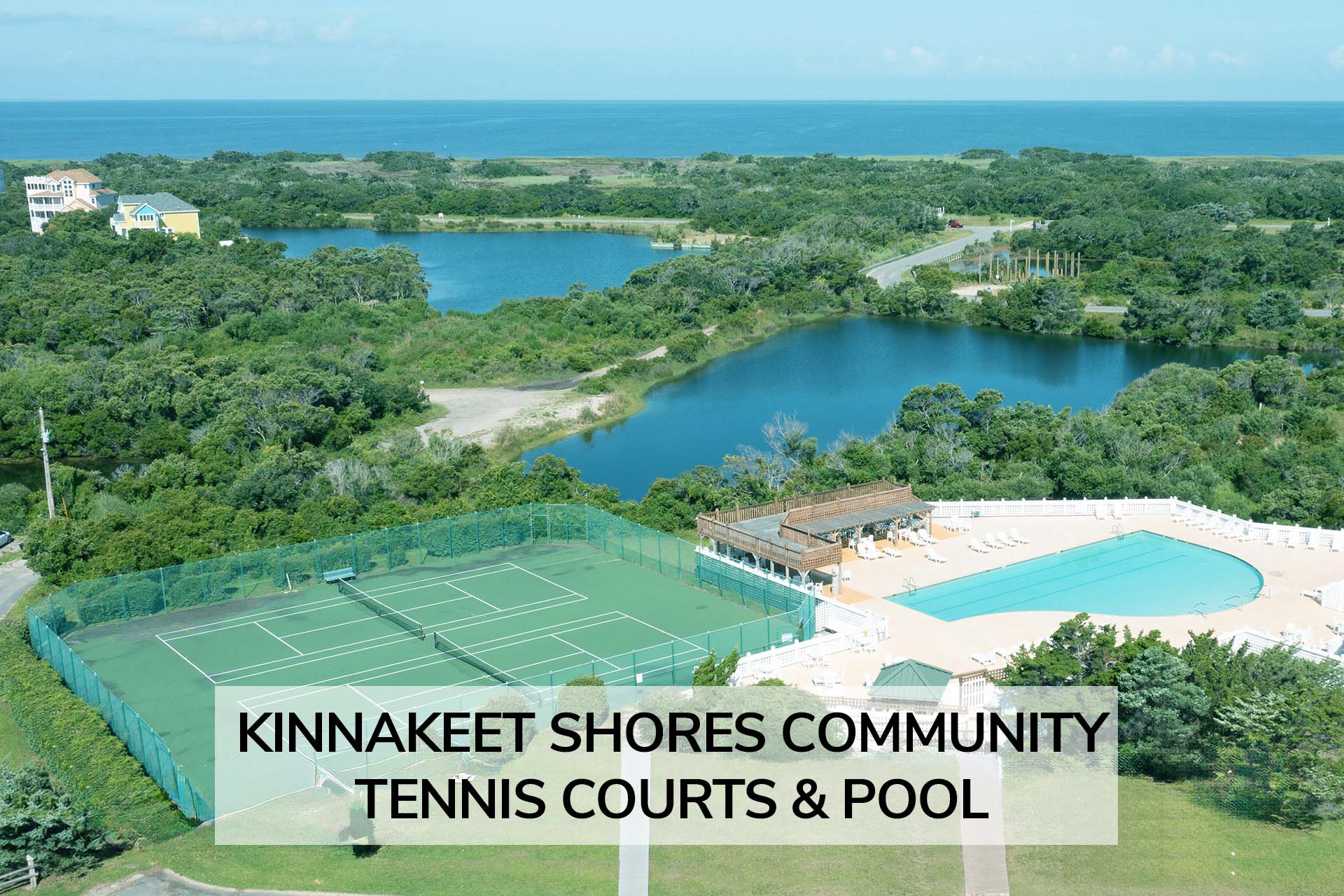 Kinnakeet Shores Community Tennis Pool Drone Both Upload