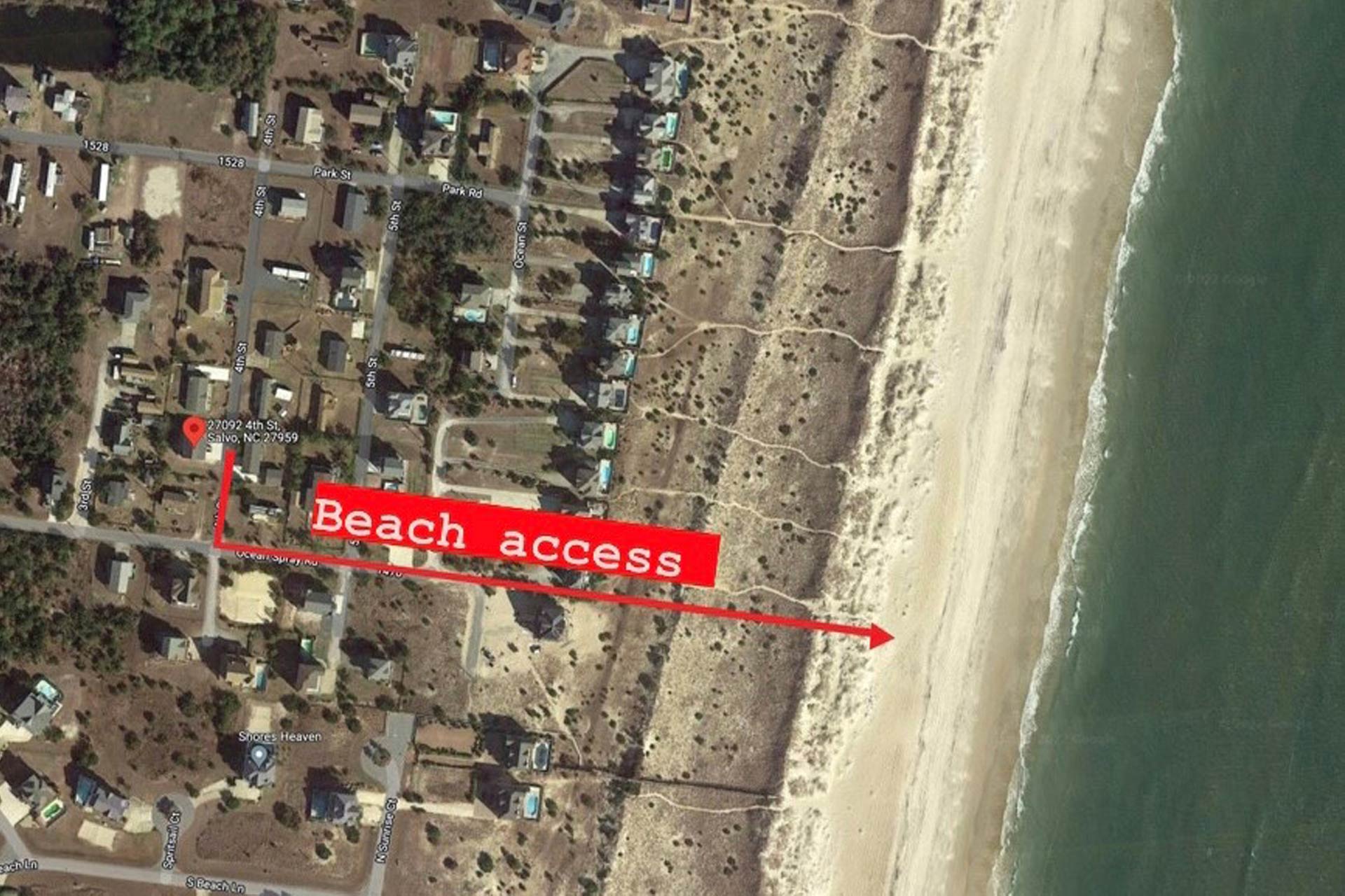 Surf Or Sound Realty 821 Safe Haven Aerial 3362265