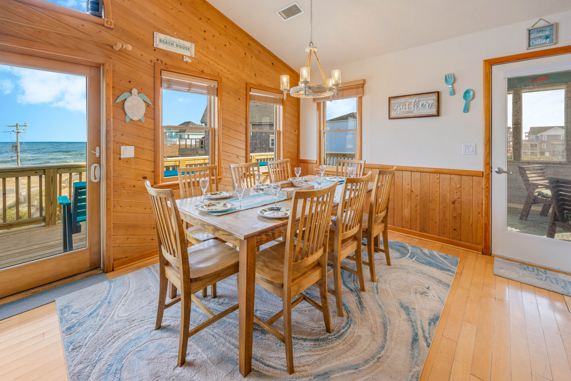 Surf Or Sound Realty 308 Decked Out Dining Area 4