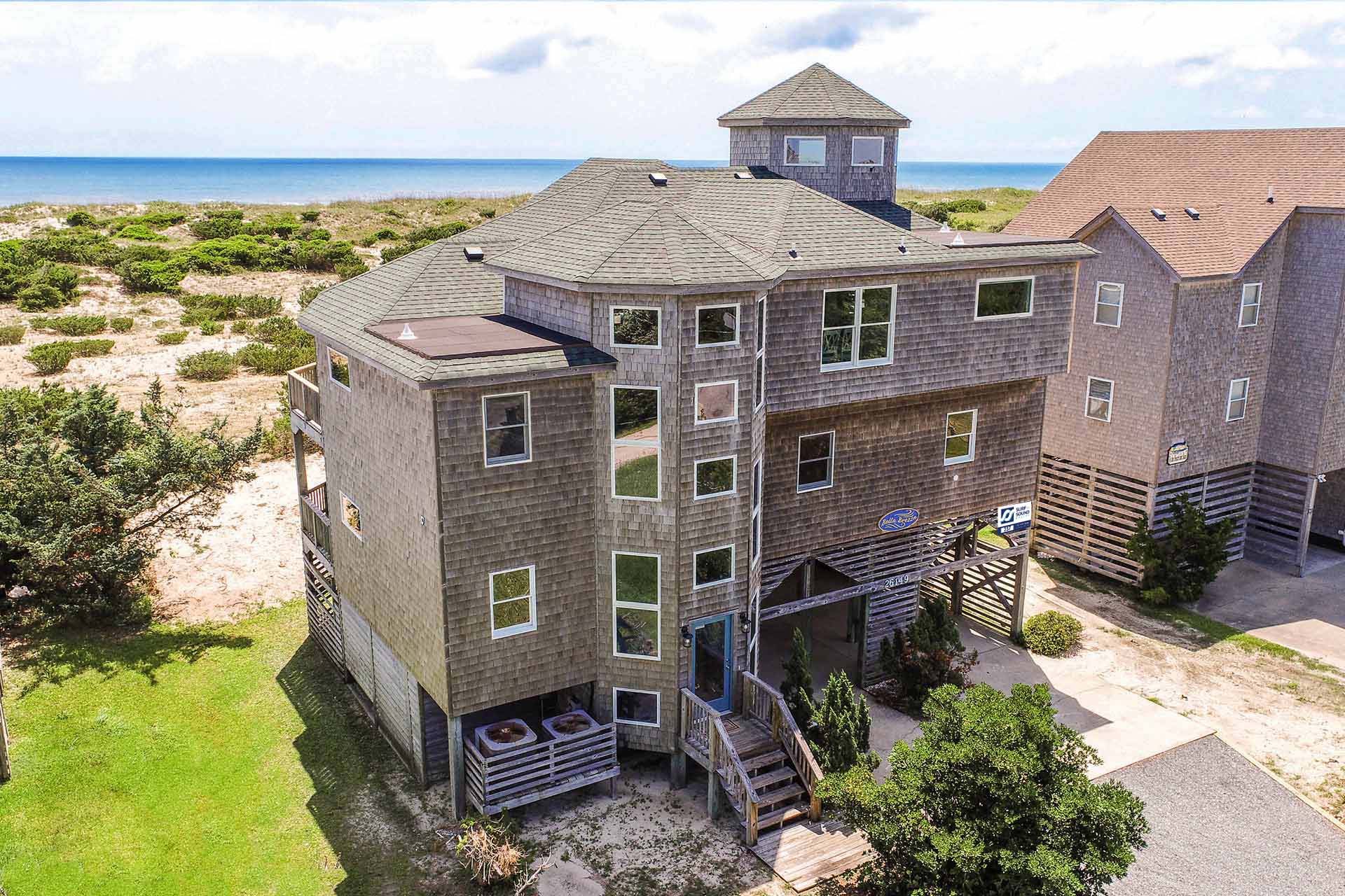 Surf Or Sound Realty 237 Bella Breeza Drone Exterior Front Left Upload