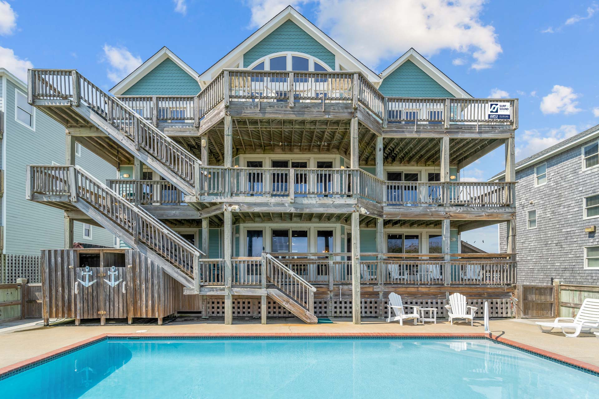 Surf Or Sound Realty 1145 Walkin On Sunshine Hatteras Pool Area 4 3377075