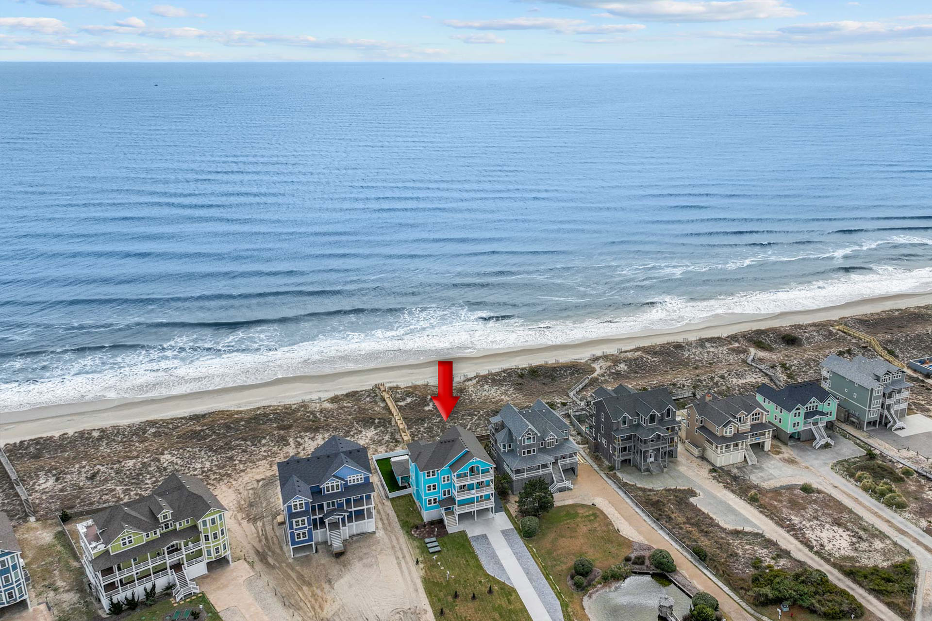 Surf Or Sound Realty 1093 Hatteras Holiday Exterior 18 Arrow