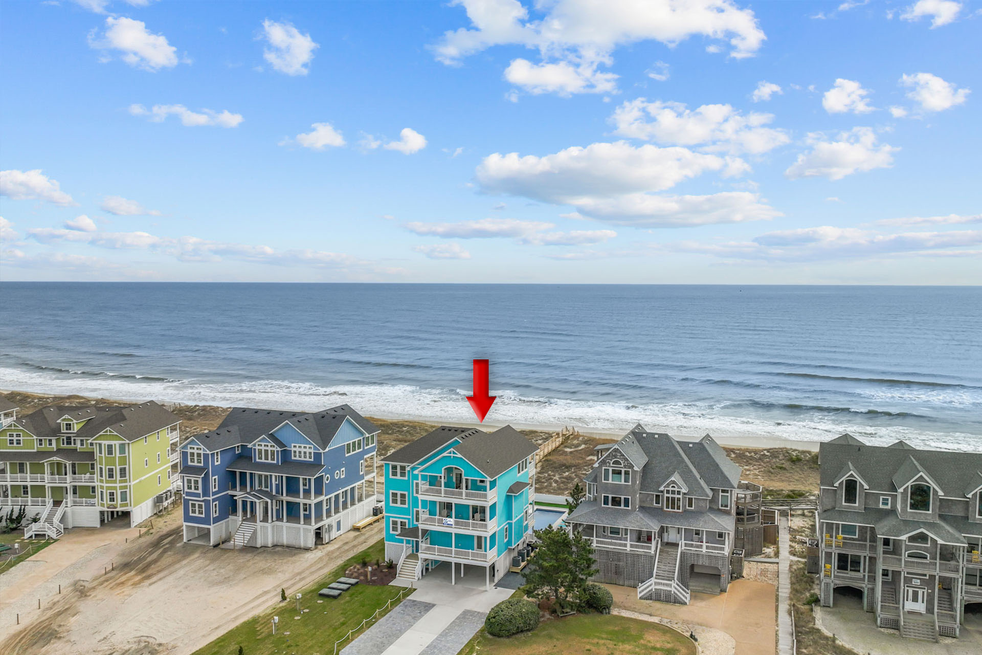 Surf Or Sound Realty 1093 Hatteras Holiday Exterior 36 Arrow