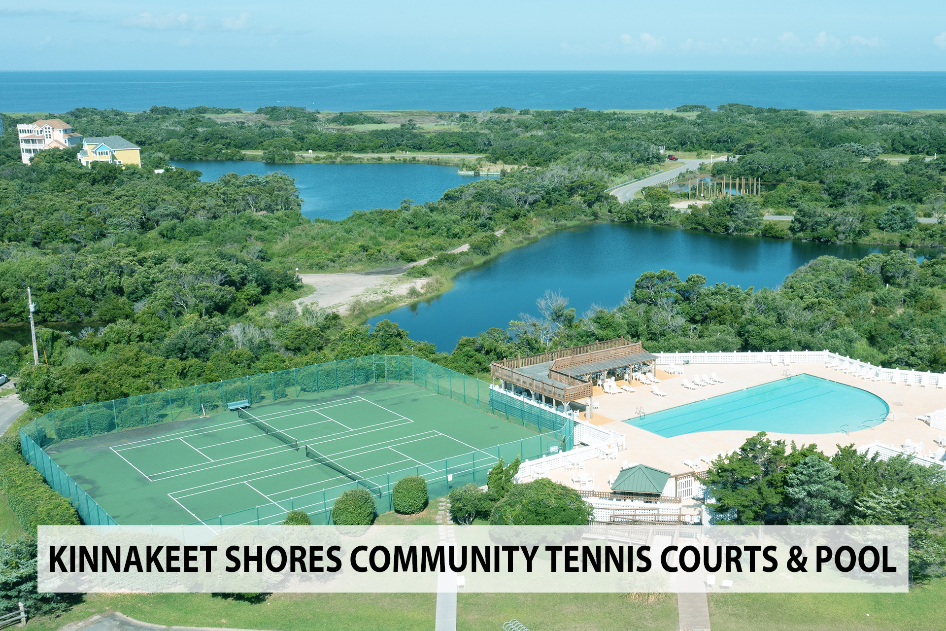 Kinnakeet Shores Community Tennis Pool Drone Both Upload 3360487