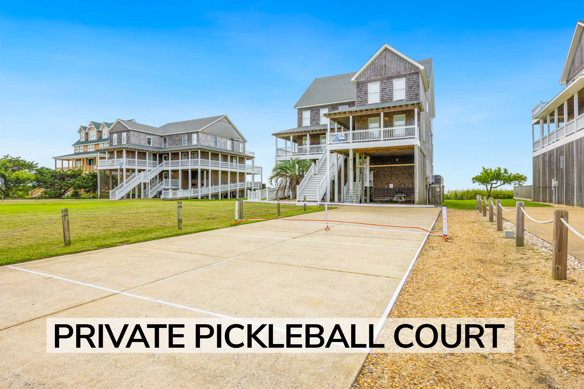 Surf Or Sound Realty 430 Sound Adventure Pickleball Label