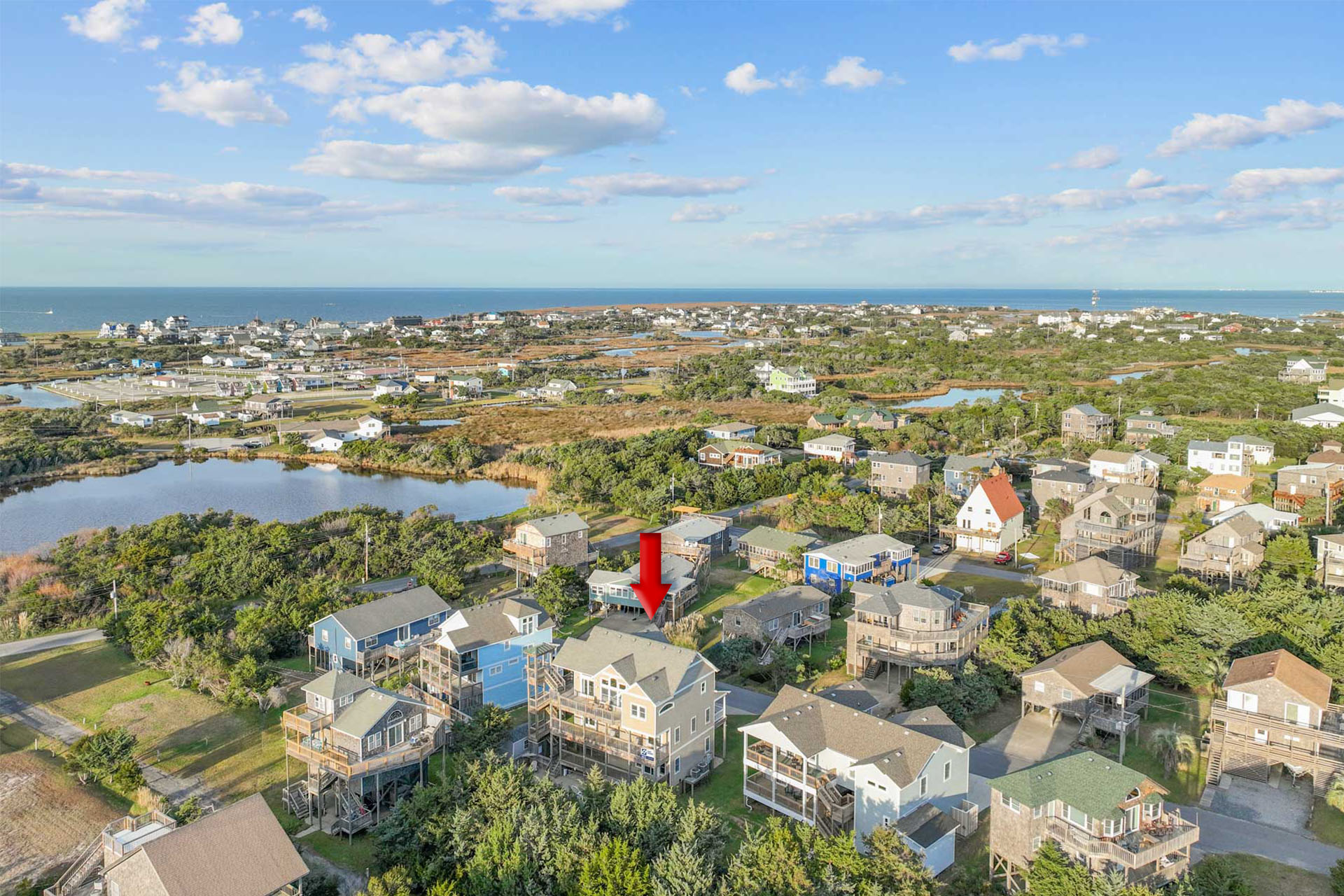 Surf Or Sound Realty 1184 Hatteras At Last Exterior 5 Arrow