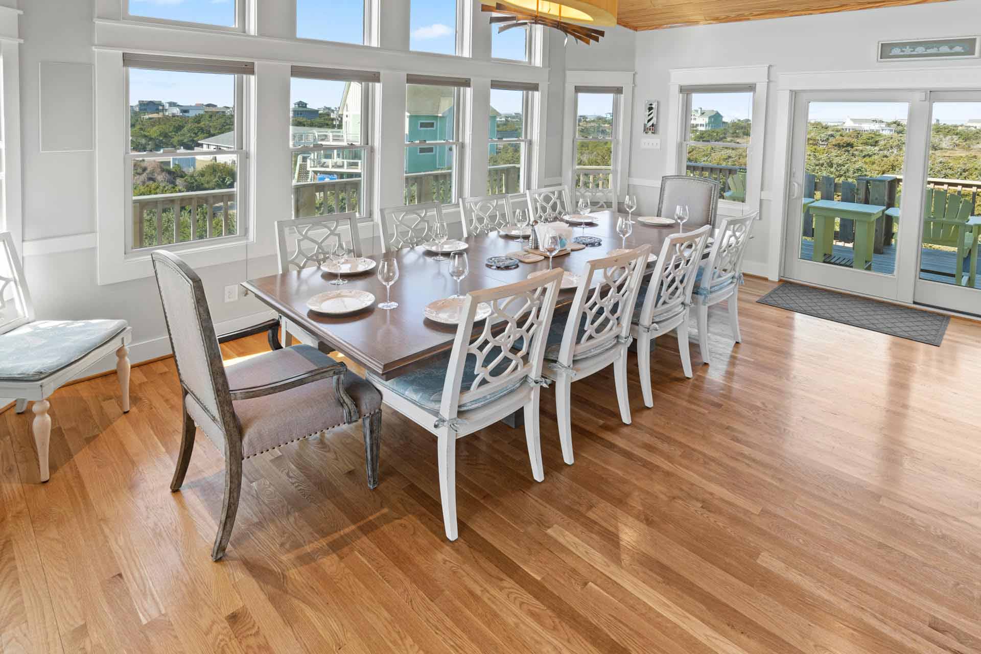 Surf Or Sound Realty 999 Bonzer Beach House Dining Room 1 3362022