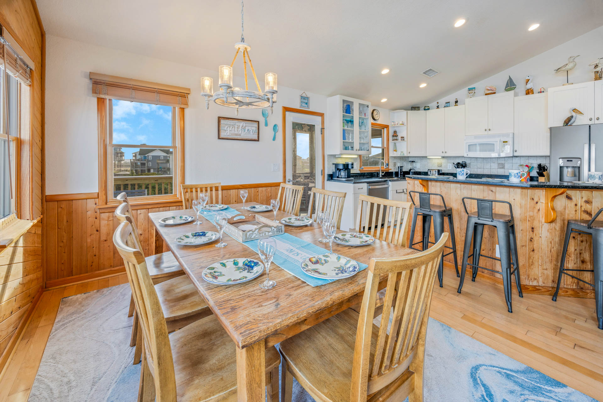 Surf Or Sound Realty 308 Decked Out Dining Area 3