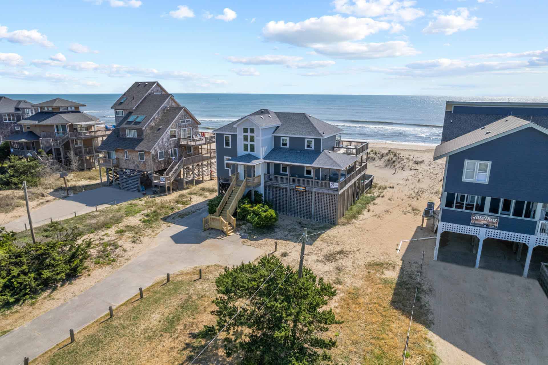 Surf Or Sound Realty 387 Robins Nest Drone Front 3363570