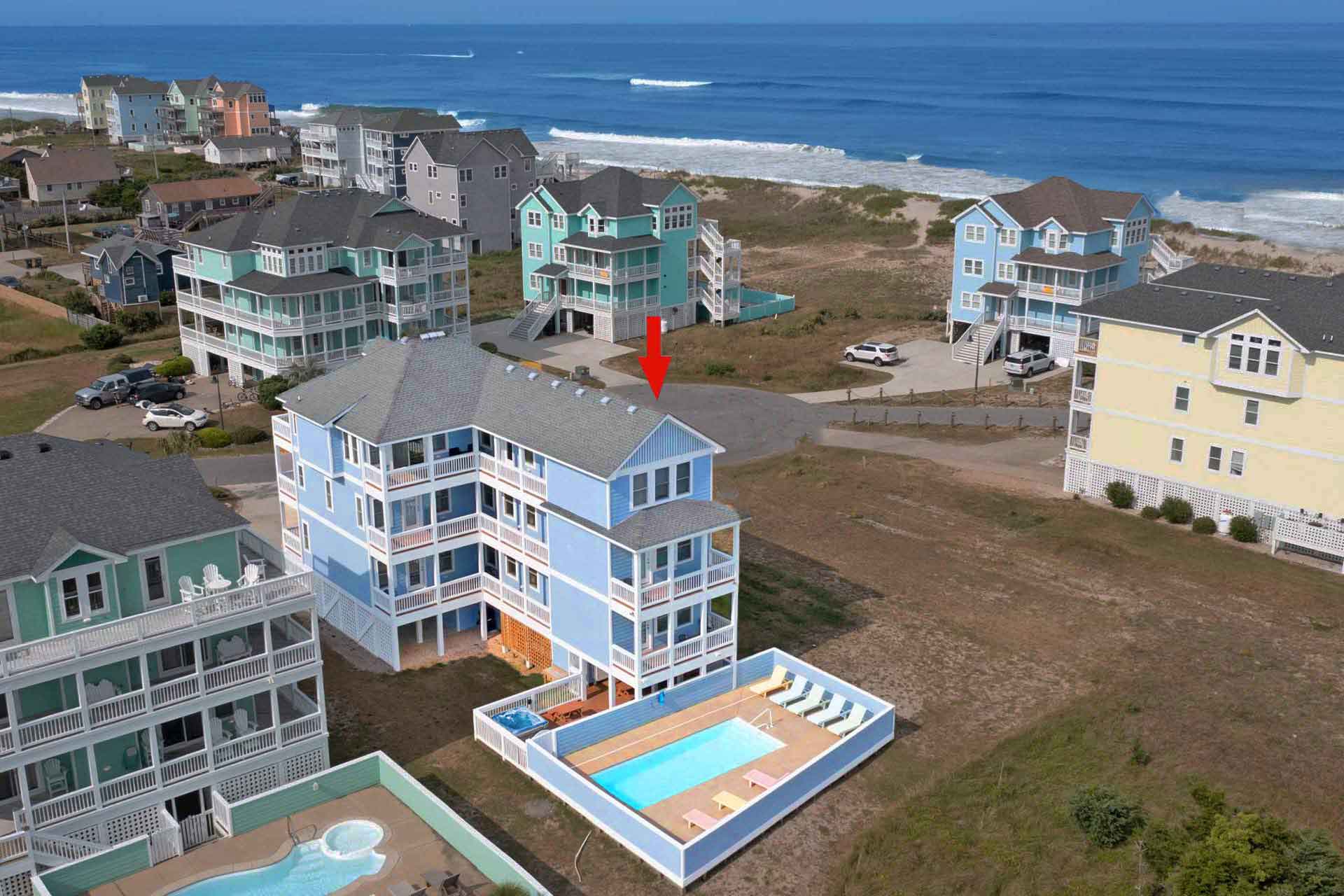 Surf Or Sound Realty 949 Caribbean Wave Drone Pool With Arrow 3357410