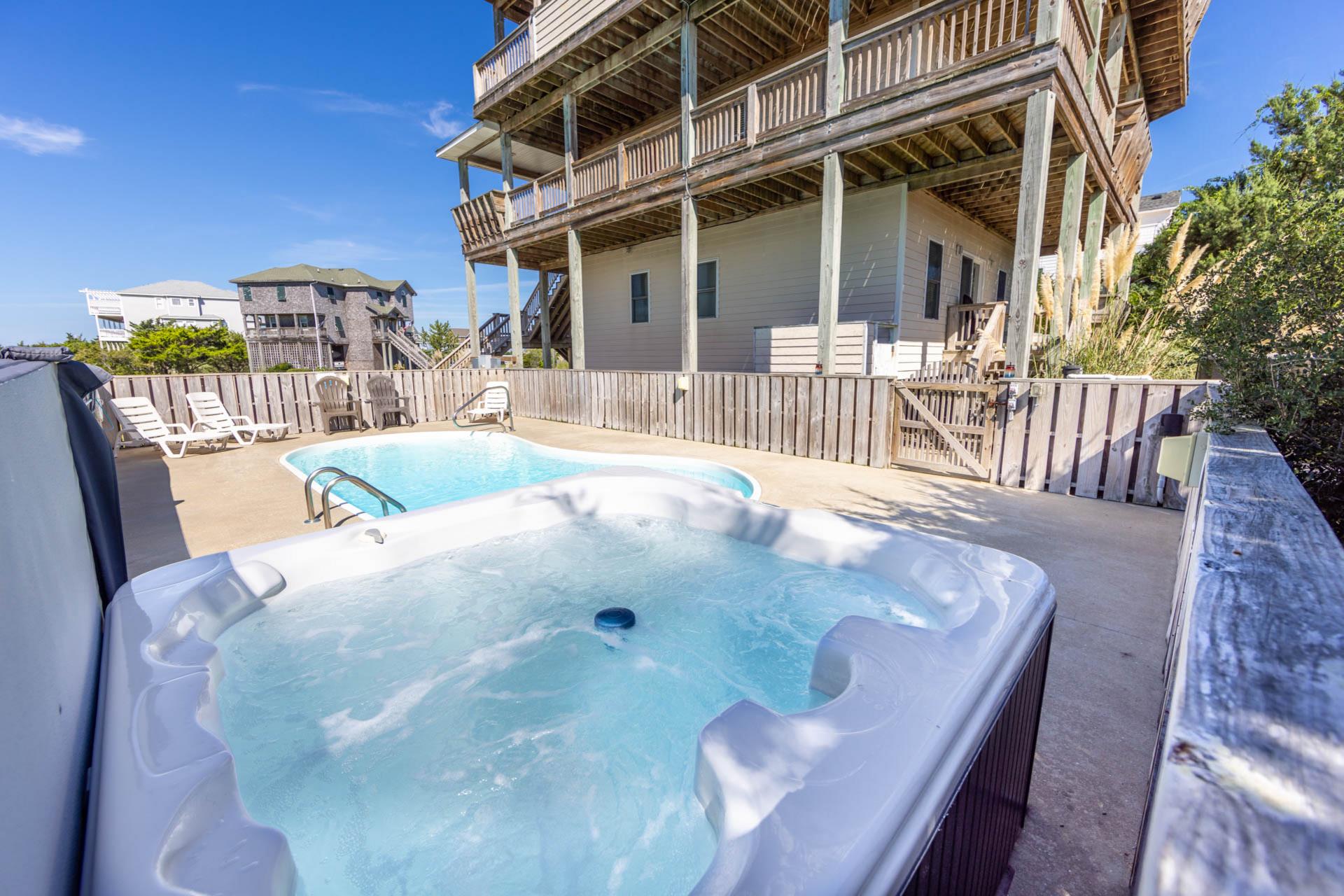 Surf Or Sound Realty 1063 Its All Good Hot Tub 1 3367586