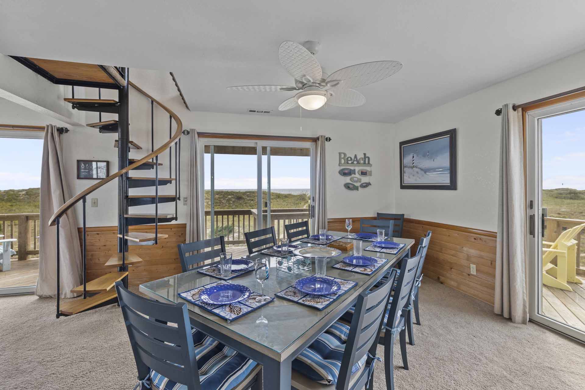 Surf Or Sound Realty 1066 Waves Good Bye Dining Area 1 3367851