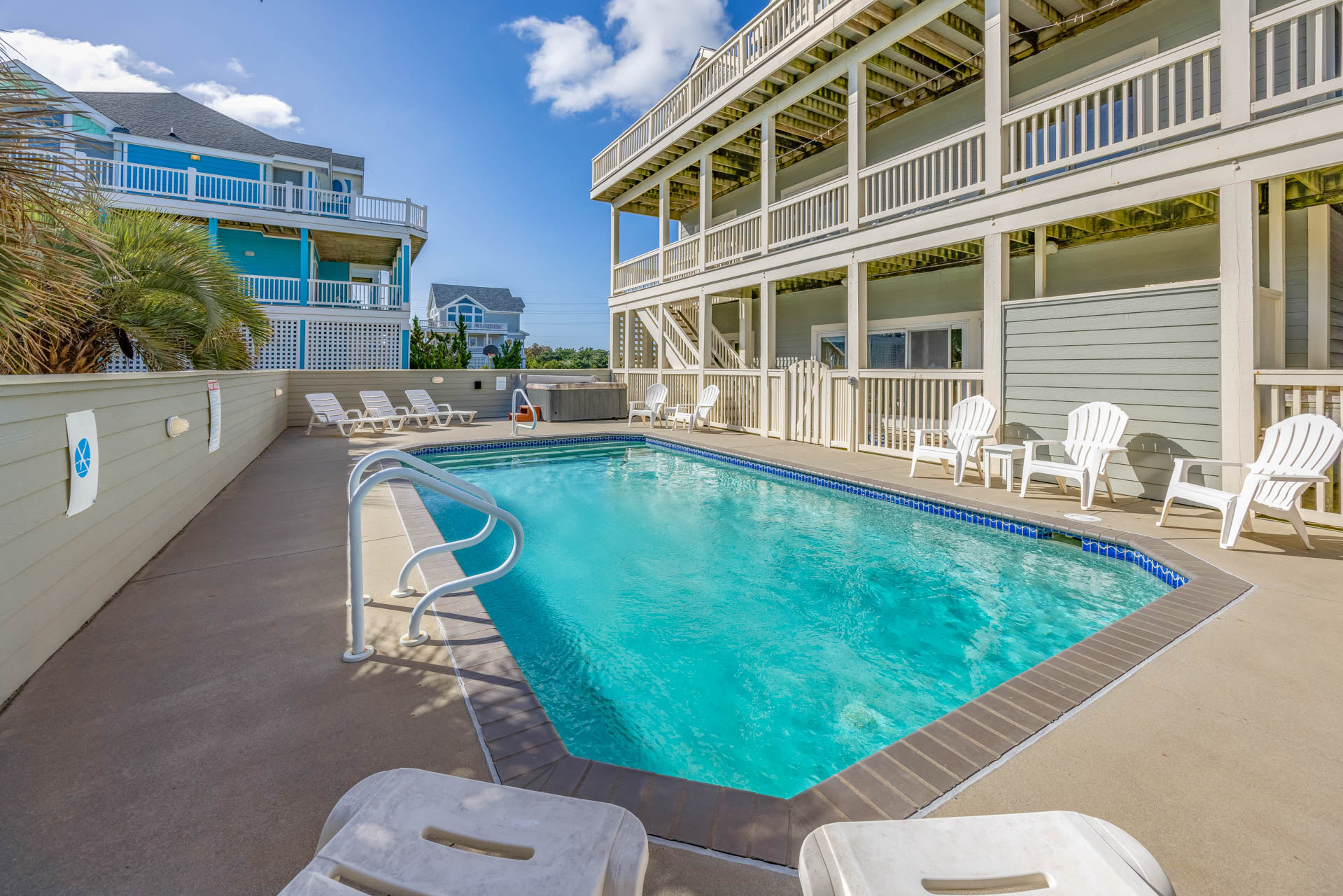 Surf Or Sound Realty 357 Vacation Meditation Pool Area 4