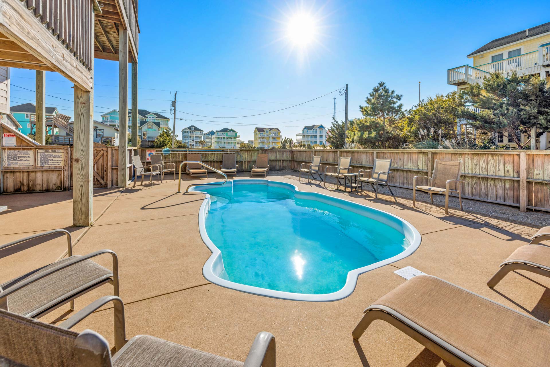 Surf Or Sound Realty 1223 Sunsets In Rodanthe Pool Area 4