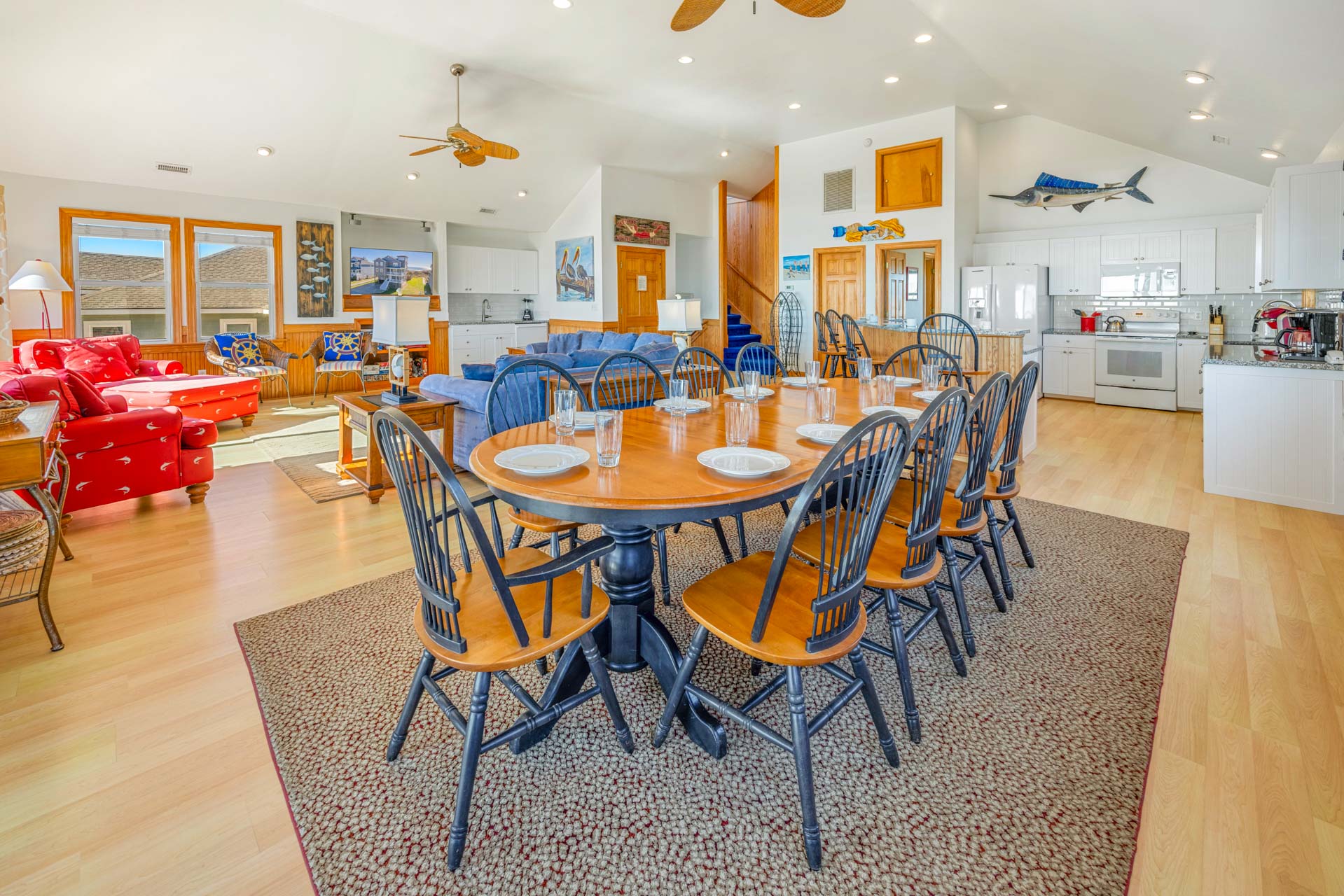 Surf Or Sound Realty 835 Bikini Bottoms Dining Area 2