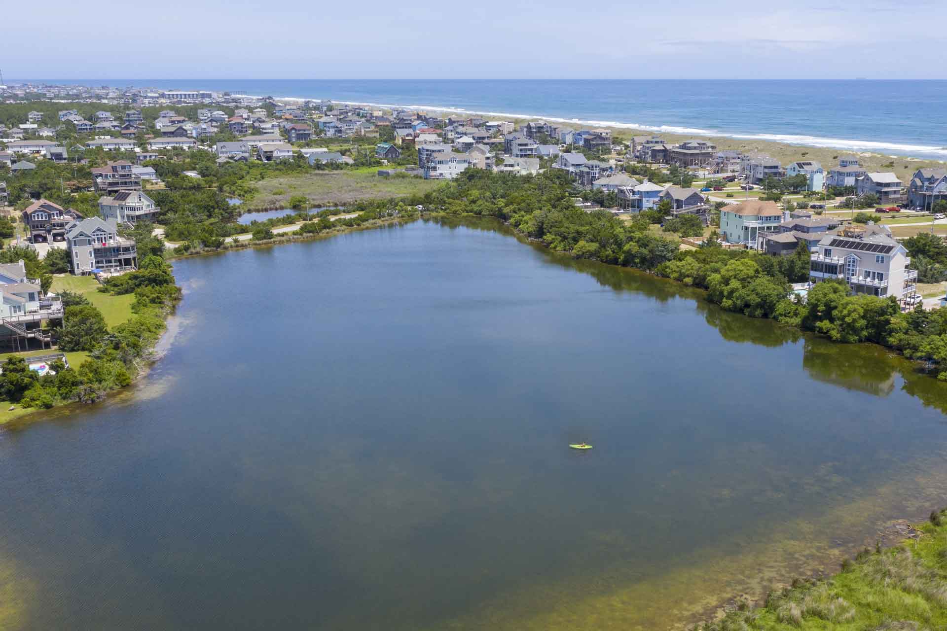 Surf Or Sound Realty 960 Osprey Drone Lake To Ocean View 3357469