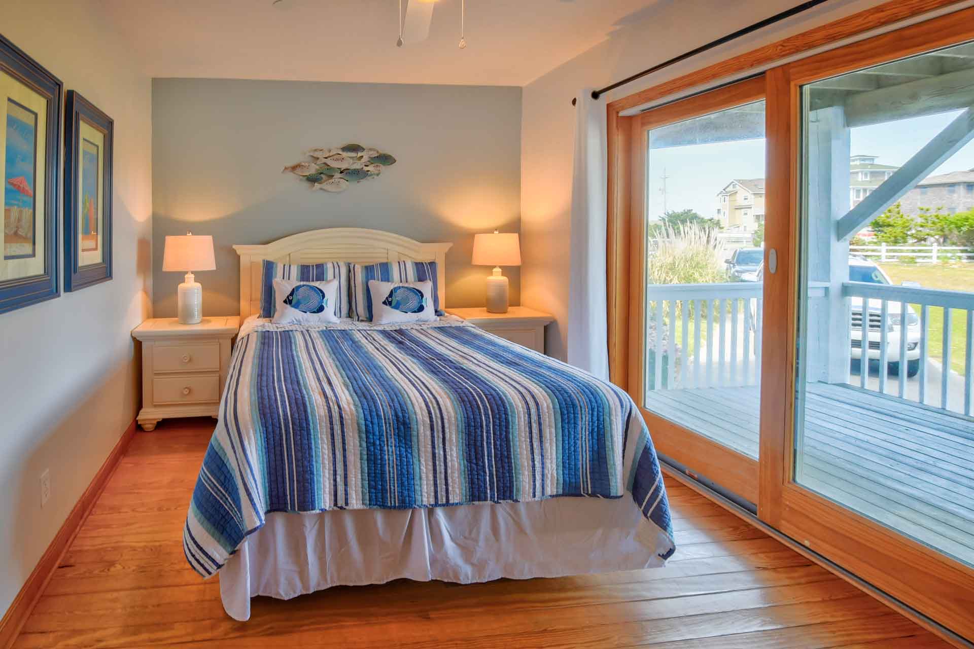 Surf Or Sound Realty 638 The Hatteras House Ground Level Bedroom 3357279