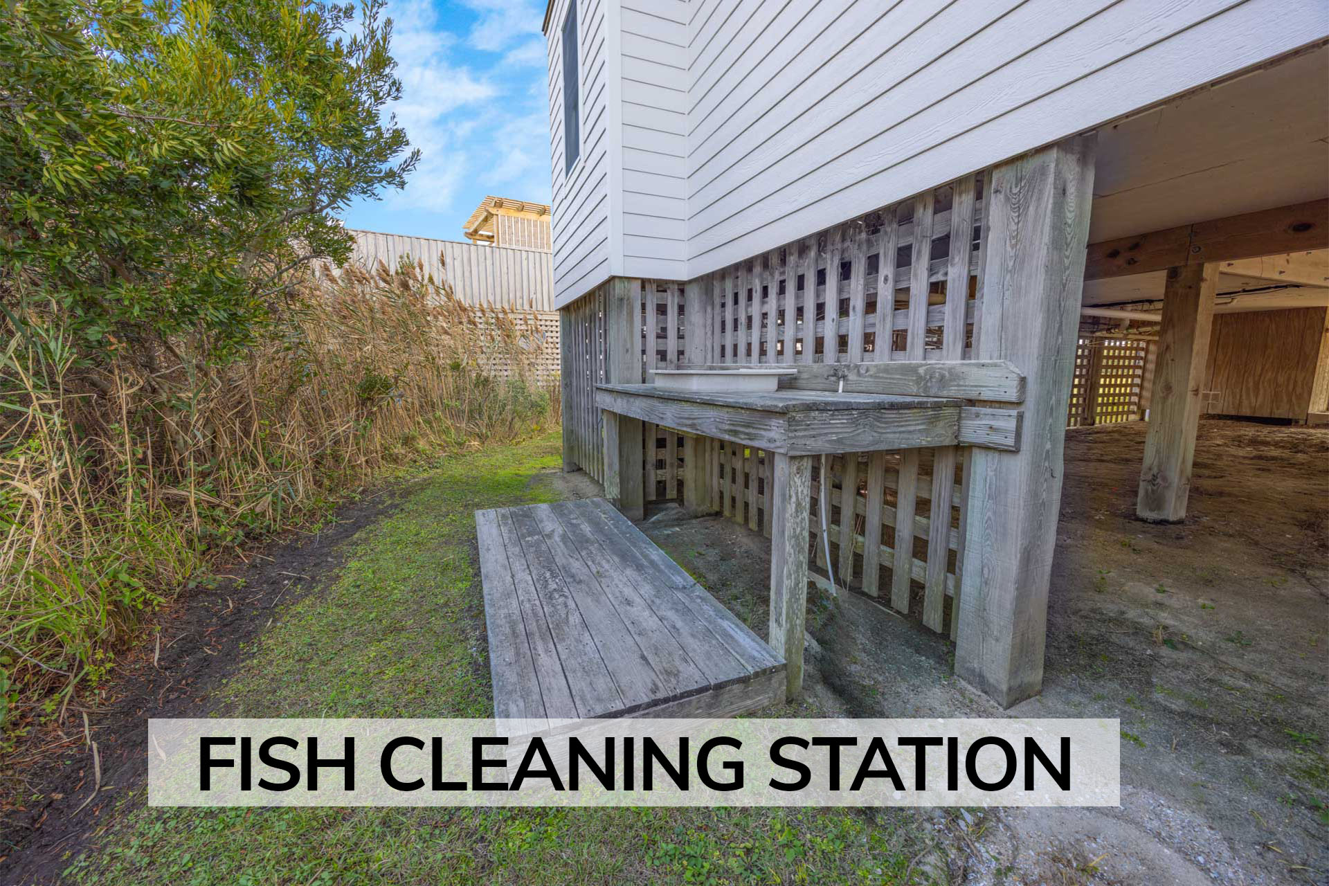 Surf Or Sound Realty 1212 Zen Fish Cleaning Station Label