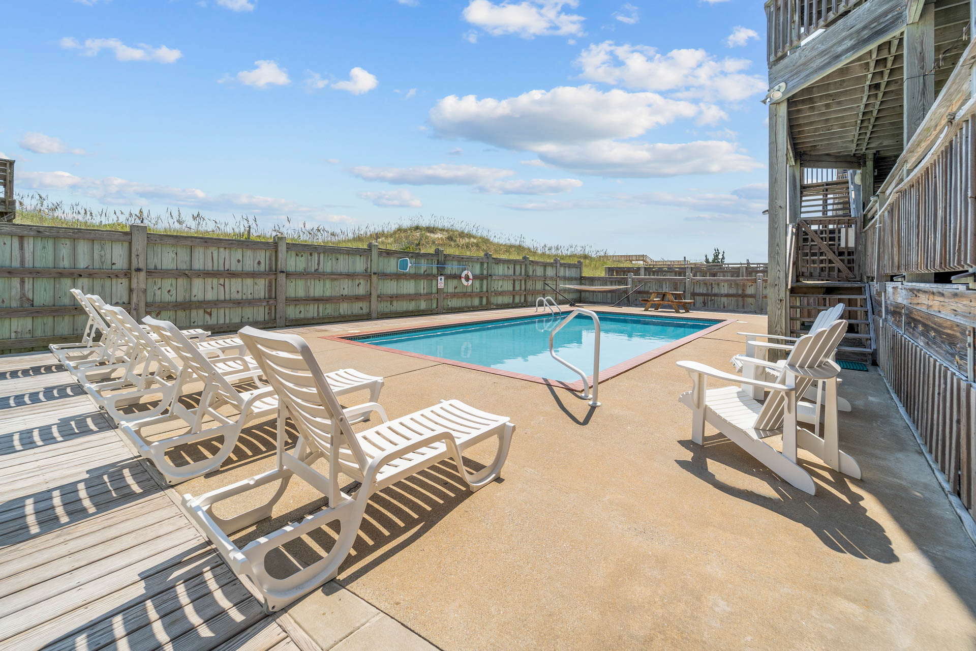 Surf Or Sound Realty 1145 Walkin On Sunshine Hatteras Pool Area 1 3377146