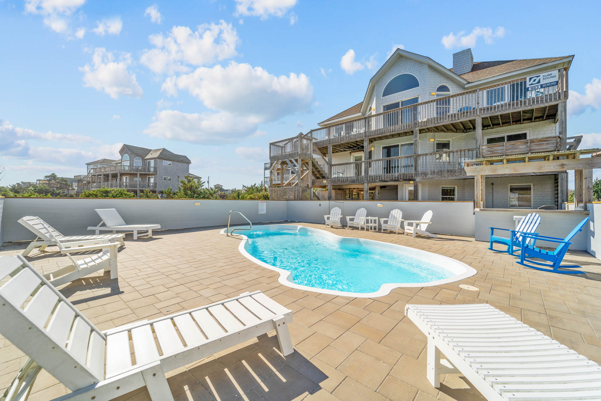 Surf Or Sound Realty 863 Carolina Dune Pool Area 3