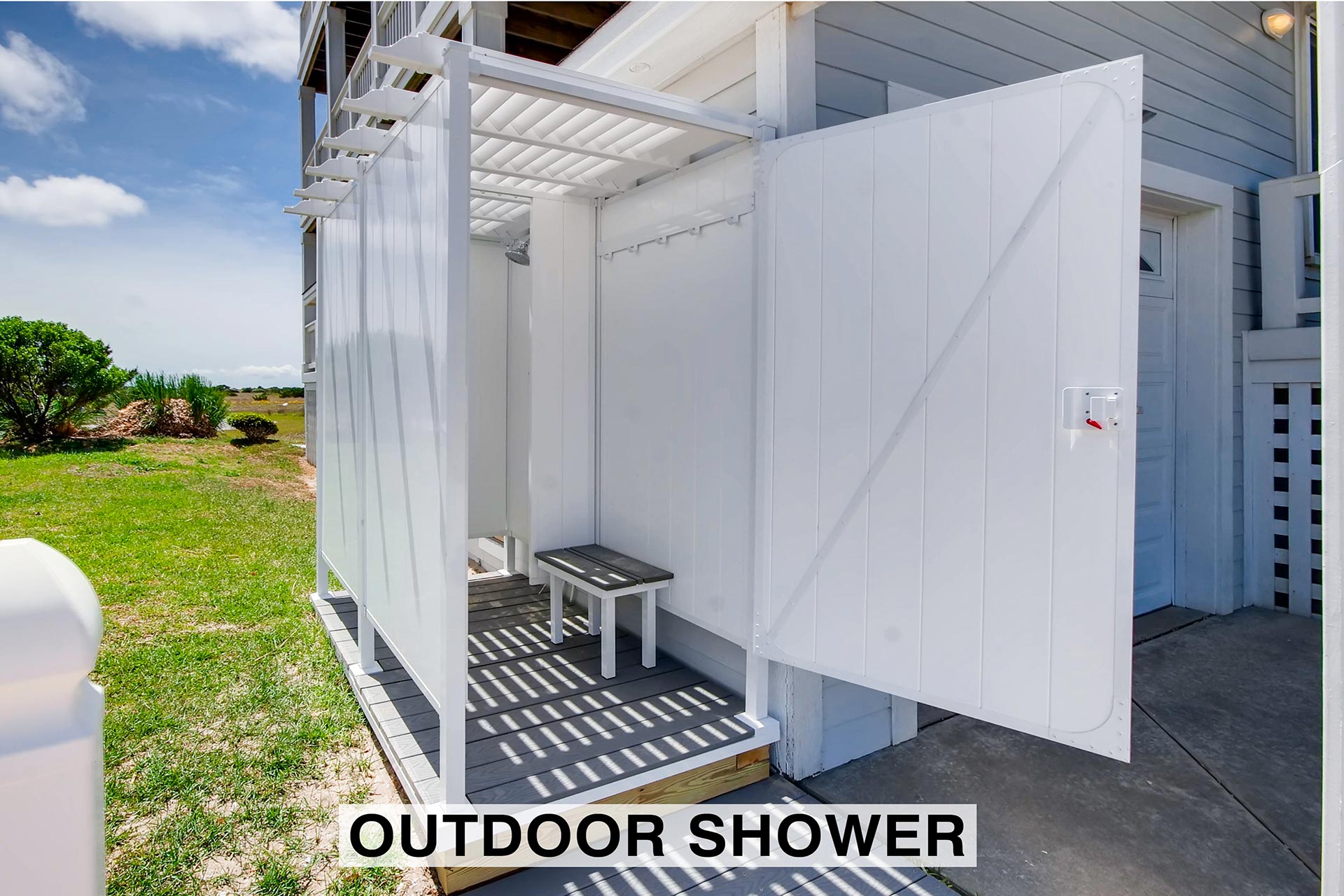 Surf Or Sound Realty Lucky Oyster 840 Outdoor Shower 3338985